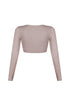 Clean V Neck Long Sleeve Top